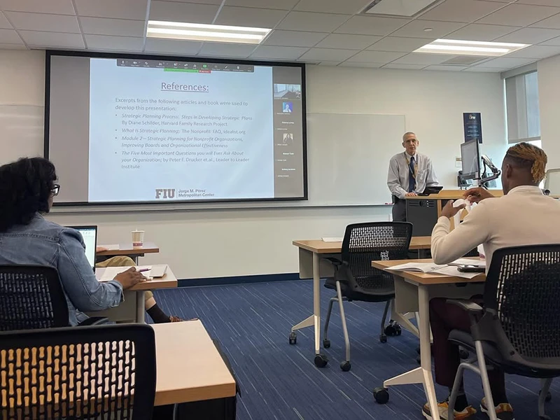 Howard Frank leading workshop